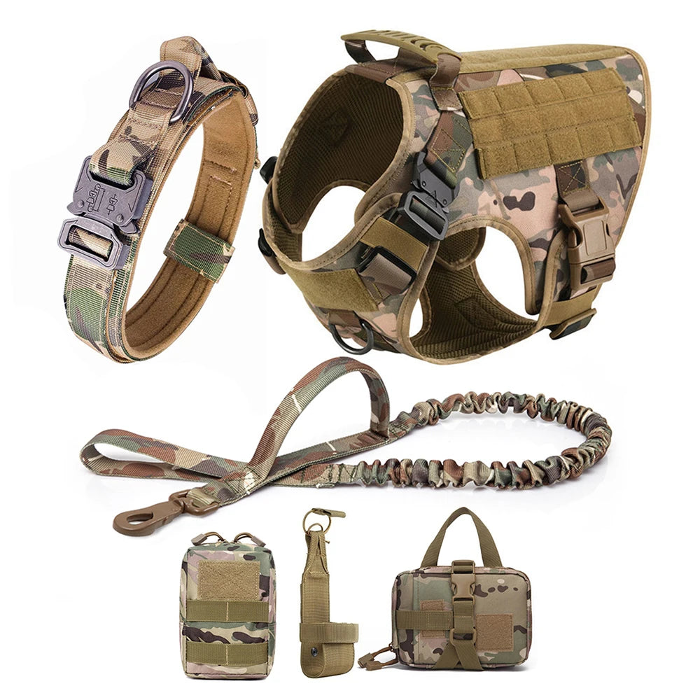 Large Dog Harness And Leash Set Pet German Shepherd Malinois Training