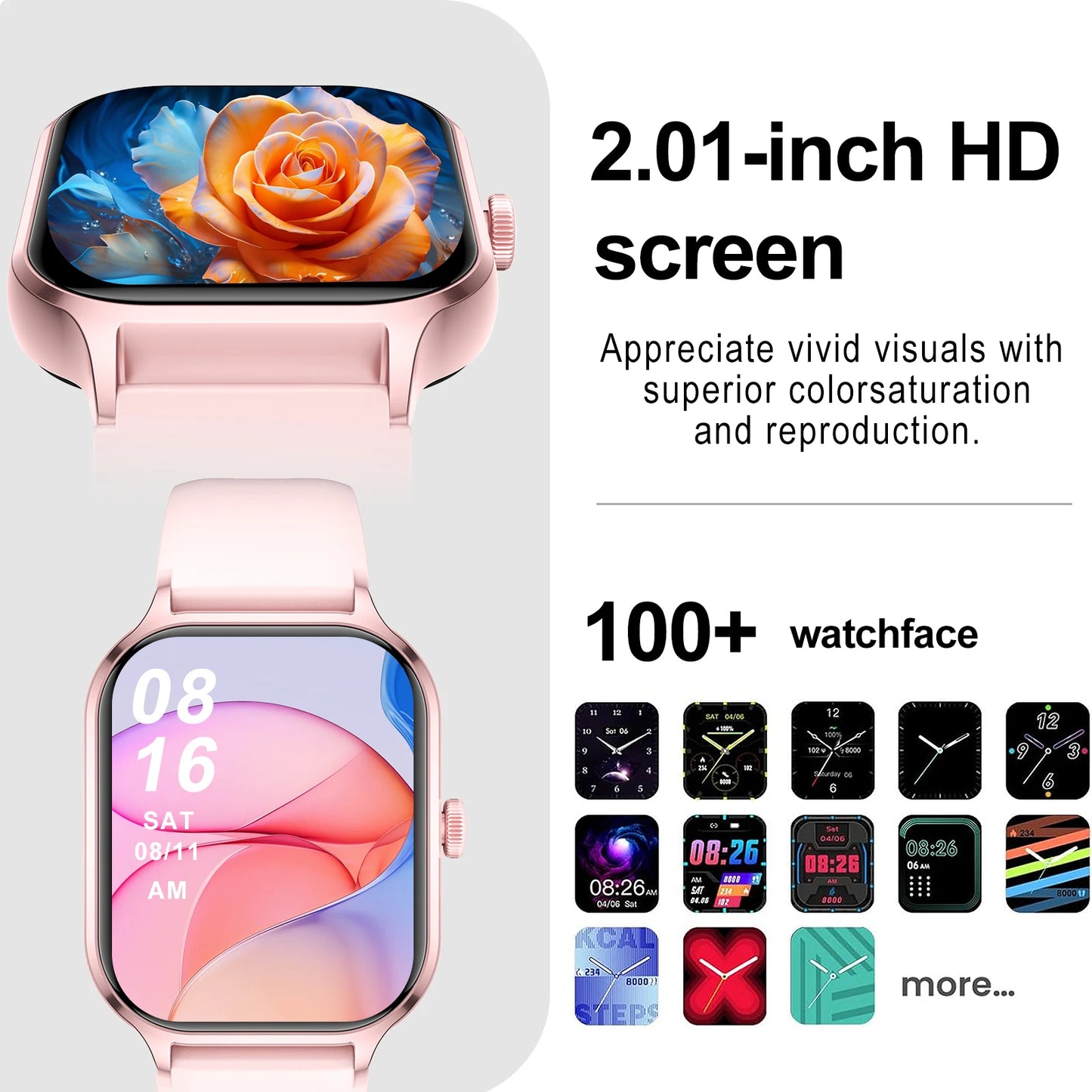 Smart Watch with Wireless Dialing and Multiple Sport Modes