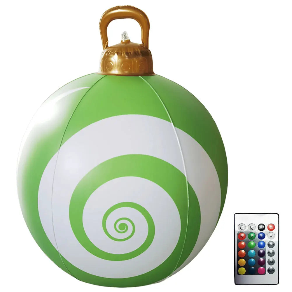 Inflatable Christmas Ball With LED Lights Remote Control