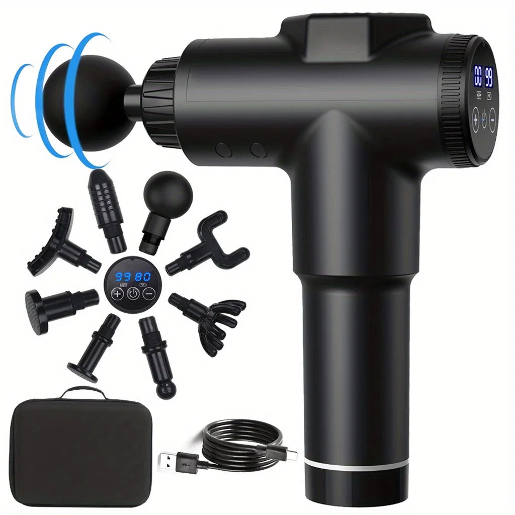 Massage Gun 99 Speed Deep Muscle Percussion Massager with Carry Case Perfect Gift for Athletes and Fitness Enthusiasts