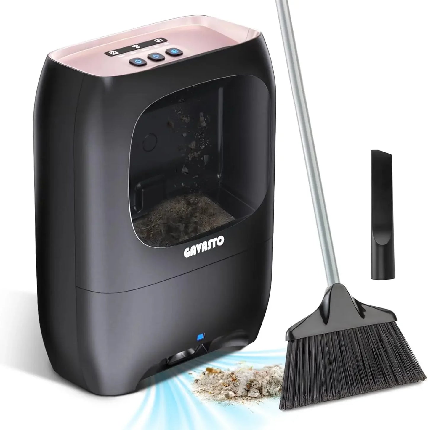 Touchless Automatic Vacuum Dustpan for Quick Mess Cleanup