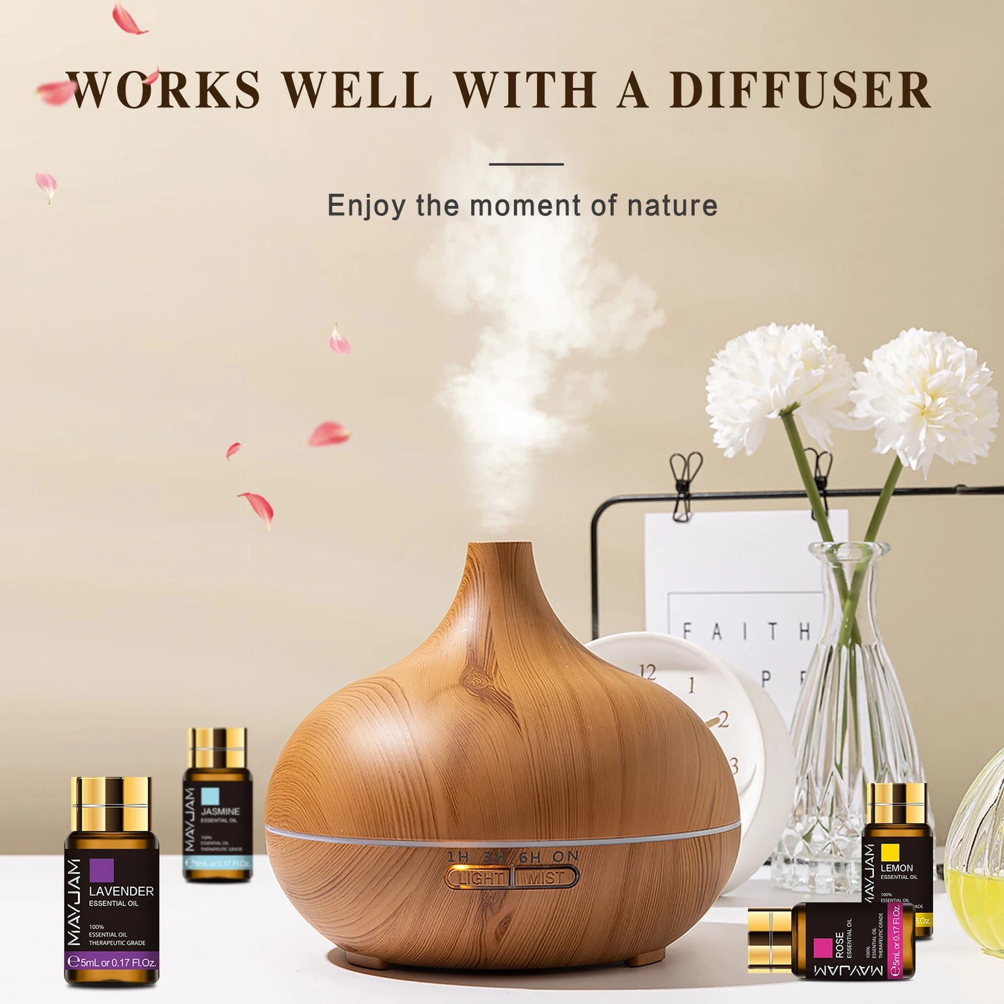 MAYJAM 35pcs Set Essential Oils For Humidifier Diffuser
