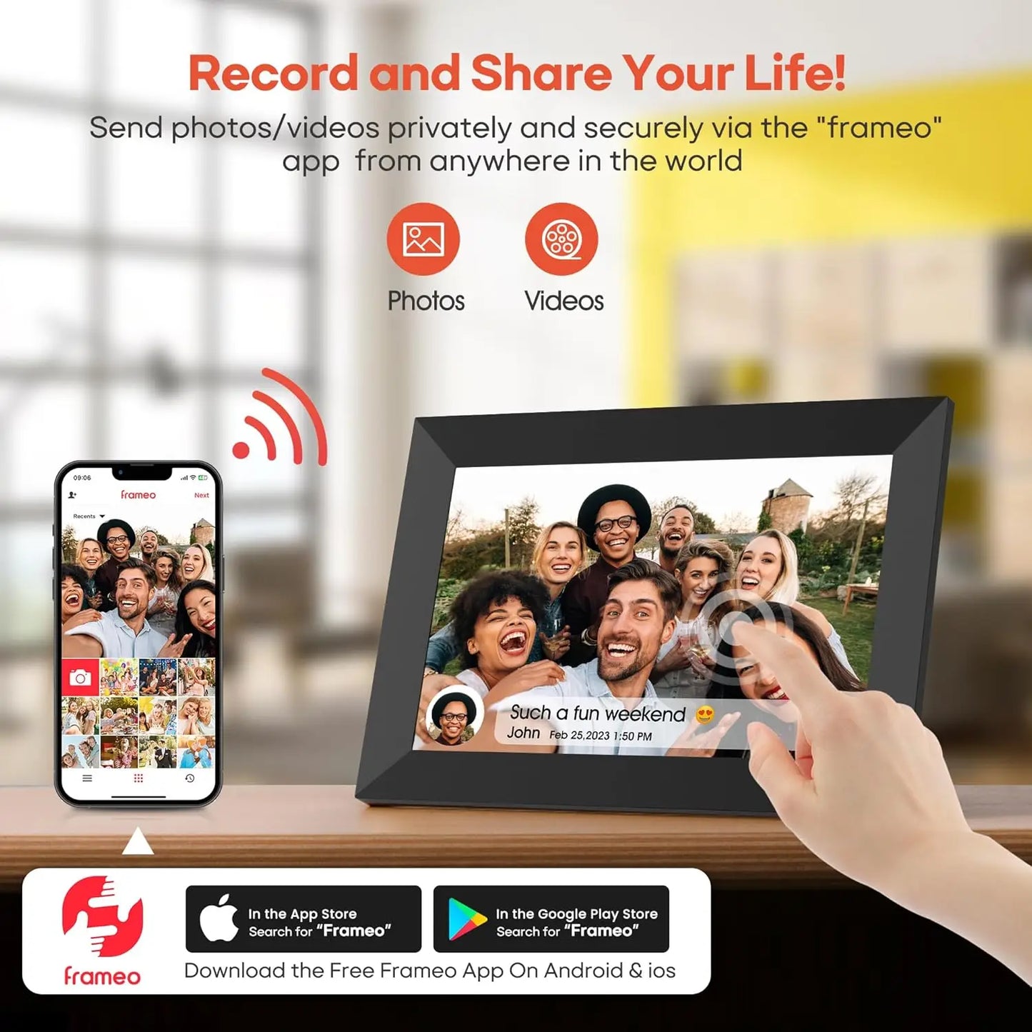 Smart WiFi Digital Photo Frame for Memorable Moments