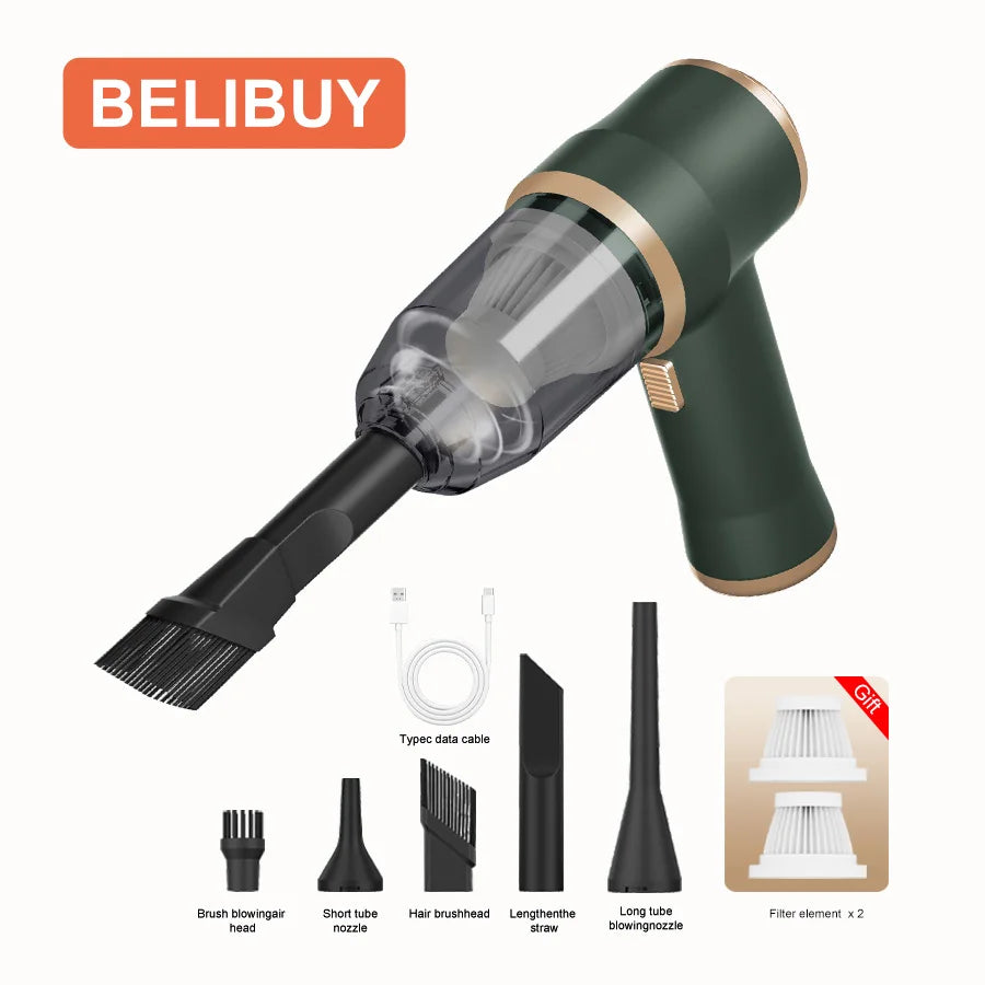 Portable Wireless Car Vacuum Cleaner for Efficient Home Cleaning