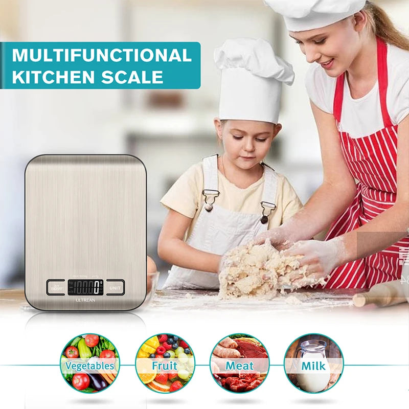 ULTREAN Digital Kitchen Scale with LCD Display and Tare Function