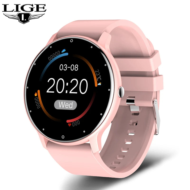 LIGE Smart Watch for Men with Touch Screen and Bluetooth Connectivity