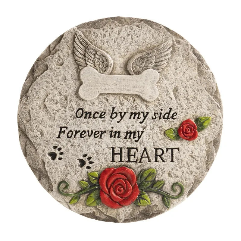 Pet Memorial Stone for Beloved Dog or Cat Remembrance