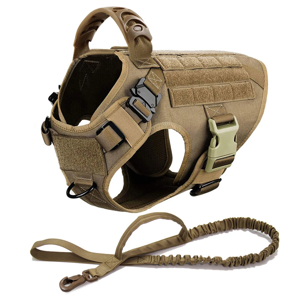 Large Dog Harness And Leash Set Pet German Shepherd Malinois Training
