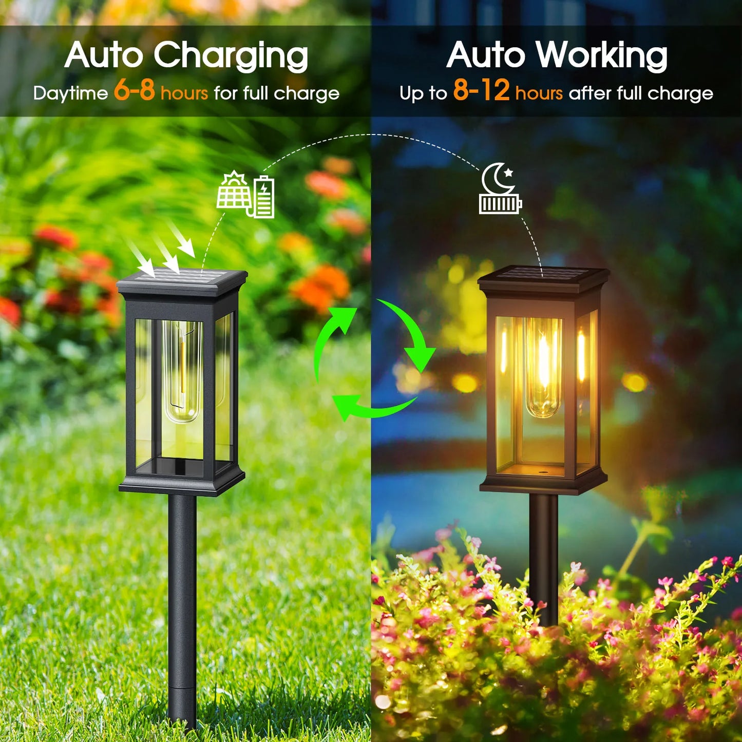 Upgraded Solar Lights for Yard and Garden Pathways