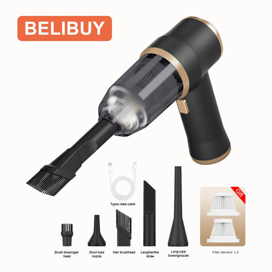 Portable Wireless Car Vacuum Cleaner for Efficient Home Cleaning