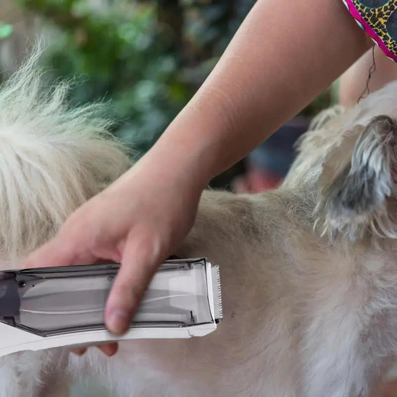 Cordless Dog Hair Clipper With Suction And Low Noise