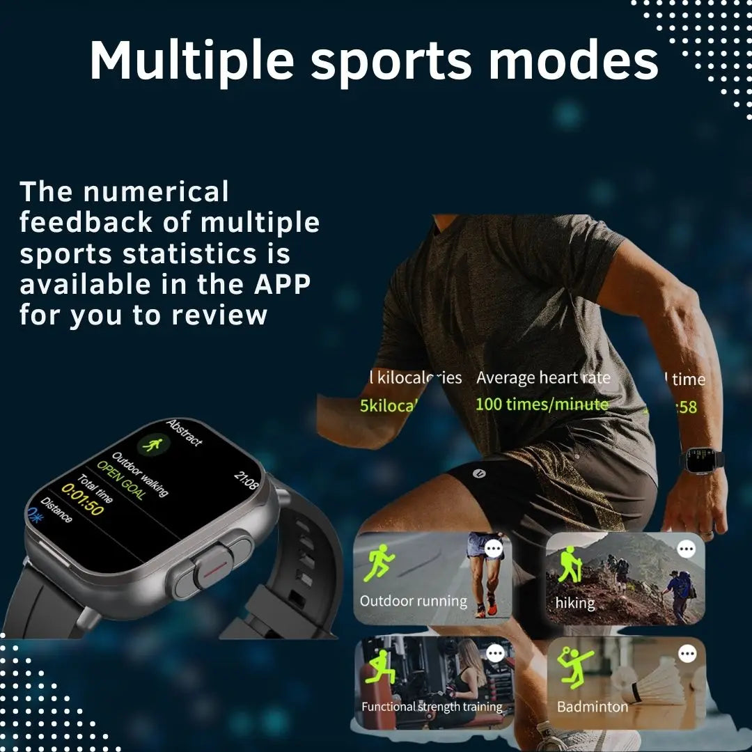 2 in 1 Smartwatch with Earbuds for Sports and Calls