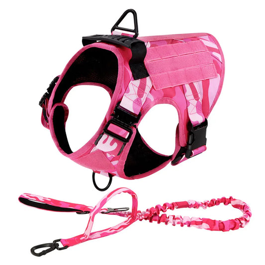 Military Camouflage Dog Harness for Tactical Training and Comfort