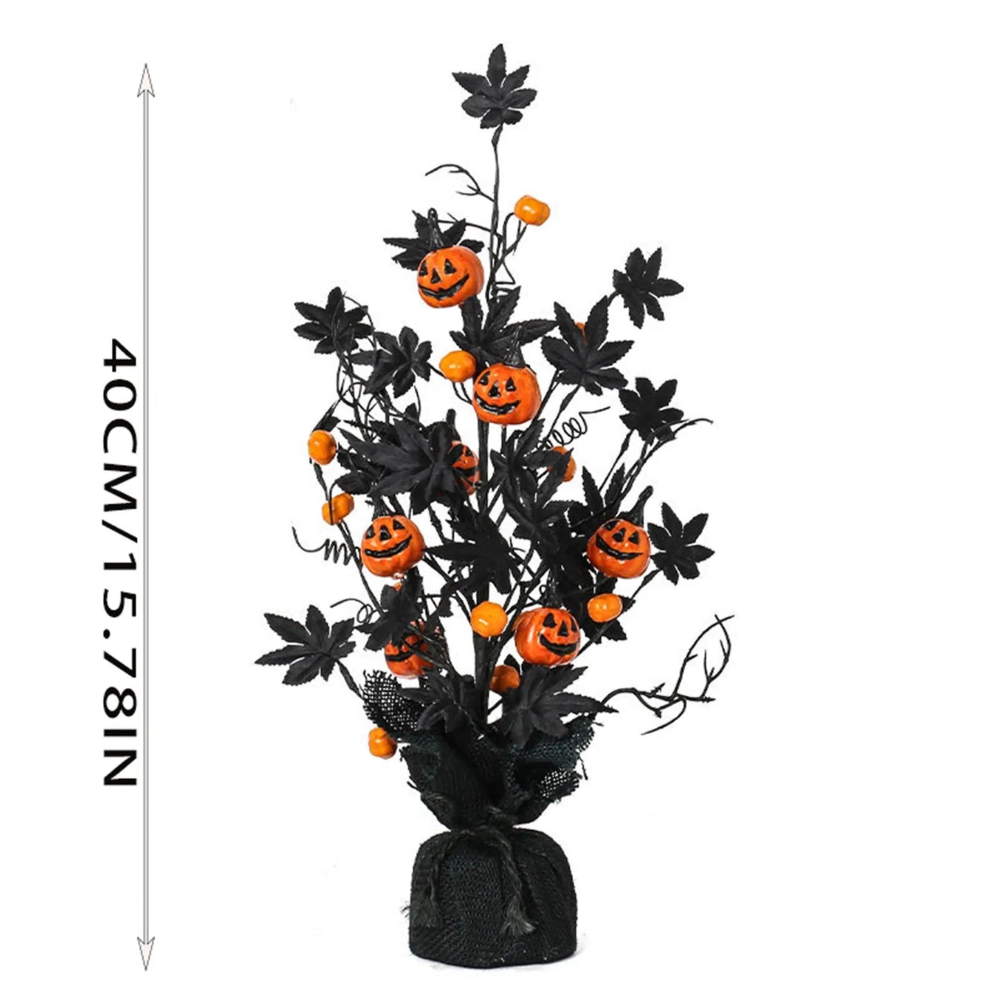 Scary Black Maple Leaf Tree Halloween Decorations for Home