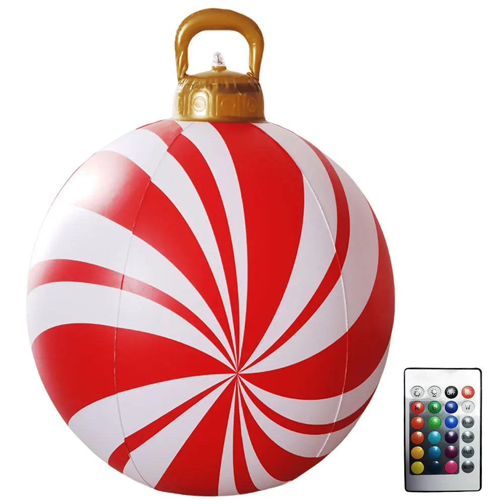 Inflatable Christmas Ball With LED Lights Remote Control