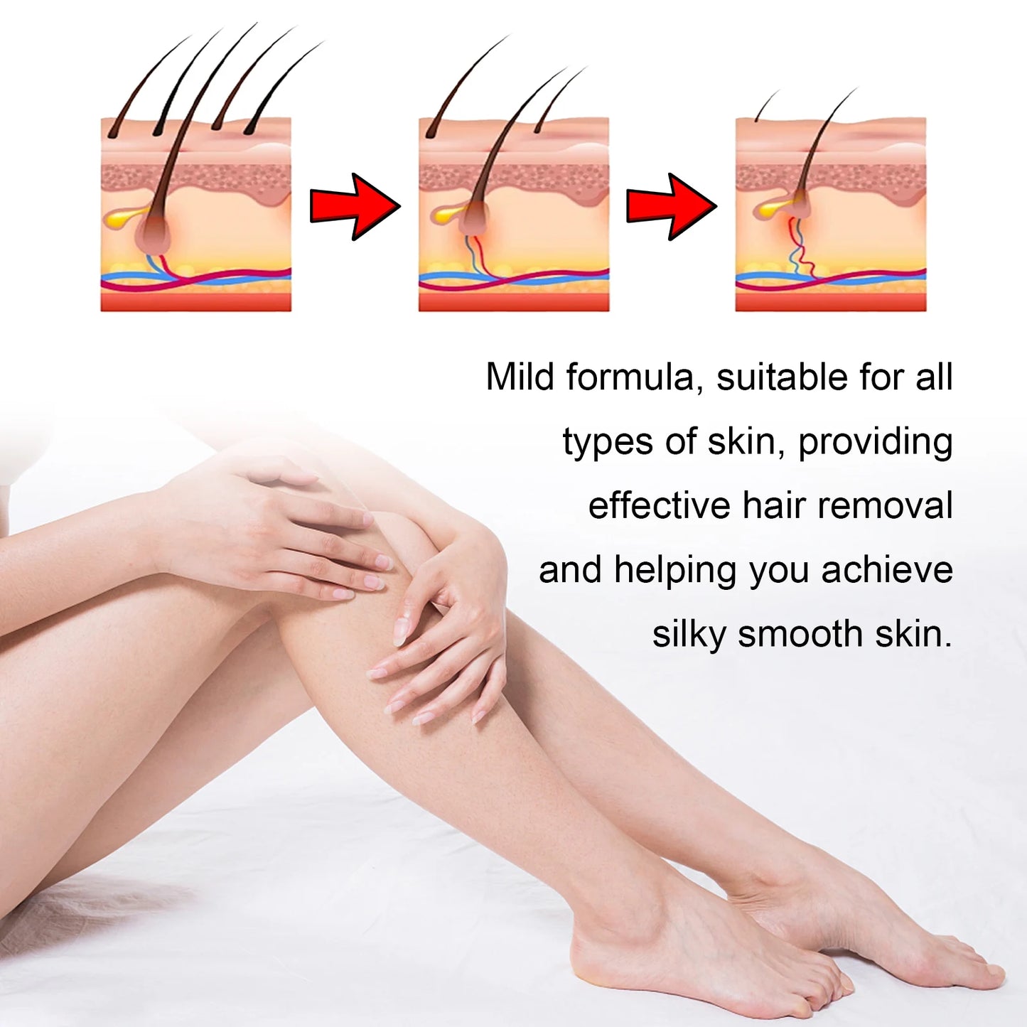 Gentle Hair Removal Wax Patches For All Body Areas Safe