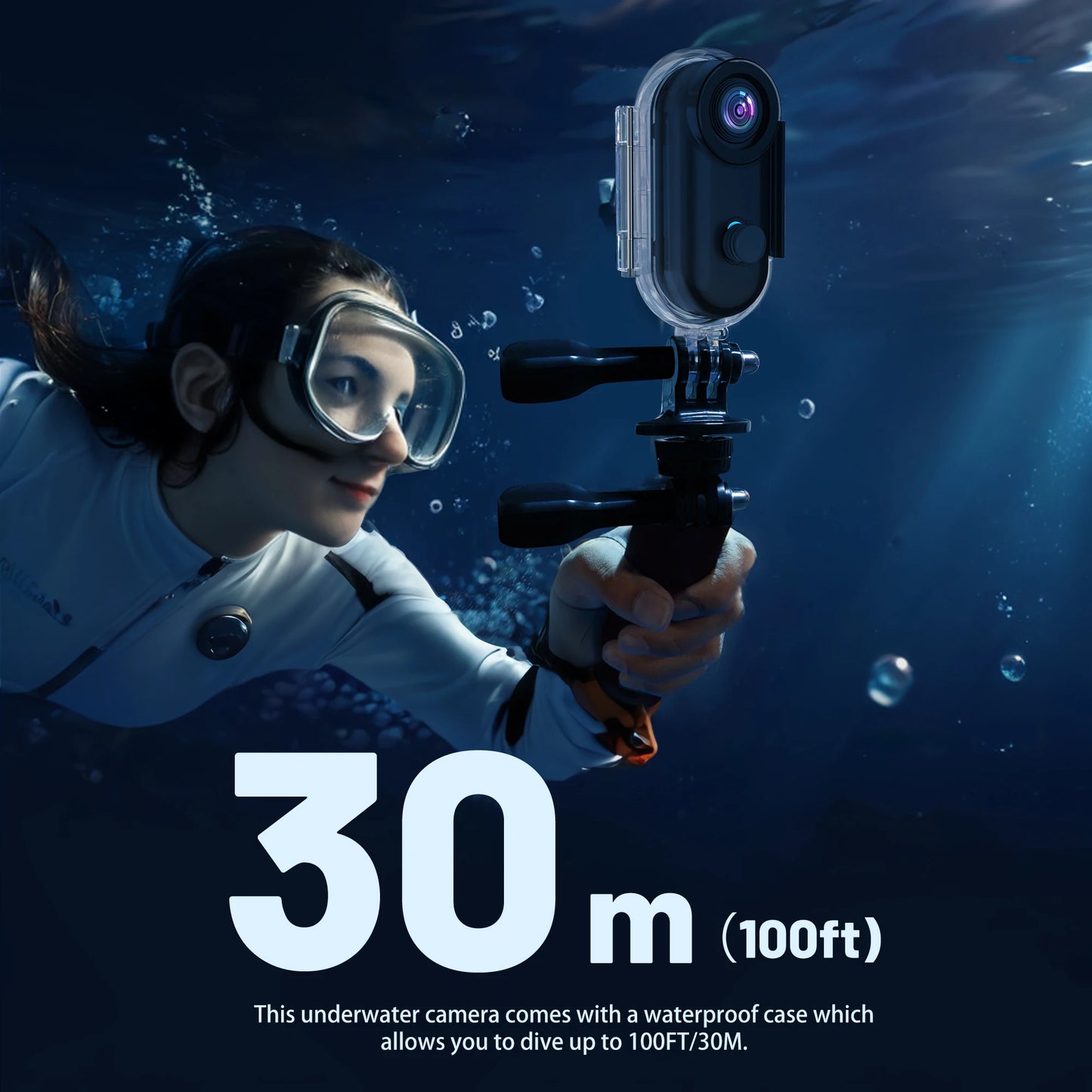 4K Mini WIFI Action Camera with Waterproof Features for Vlogging
