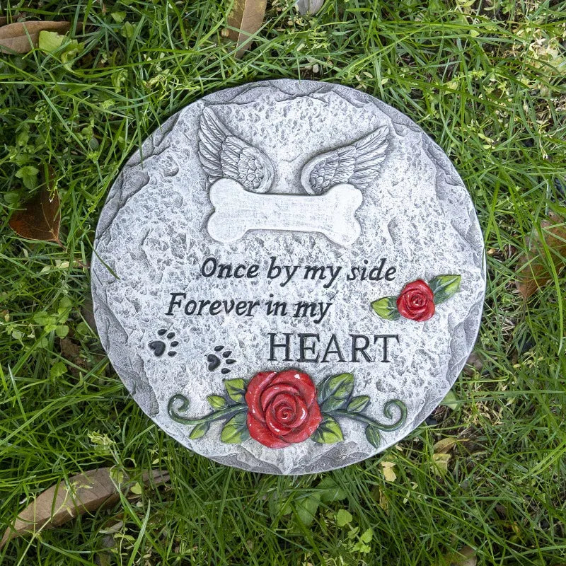 Pet Memorial Stone for Beloved Dog or Cat Remembrance