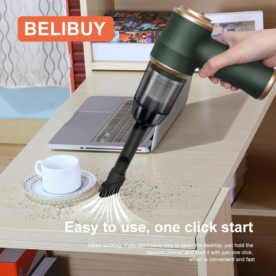 Portable Wireless Car Vacuum Cleaner for Efficient Home Cleaning