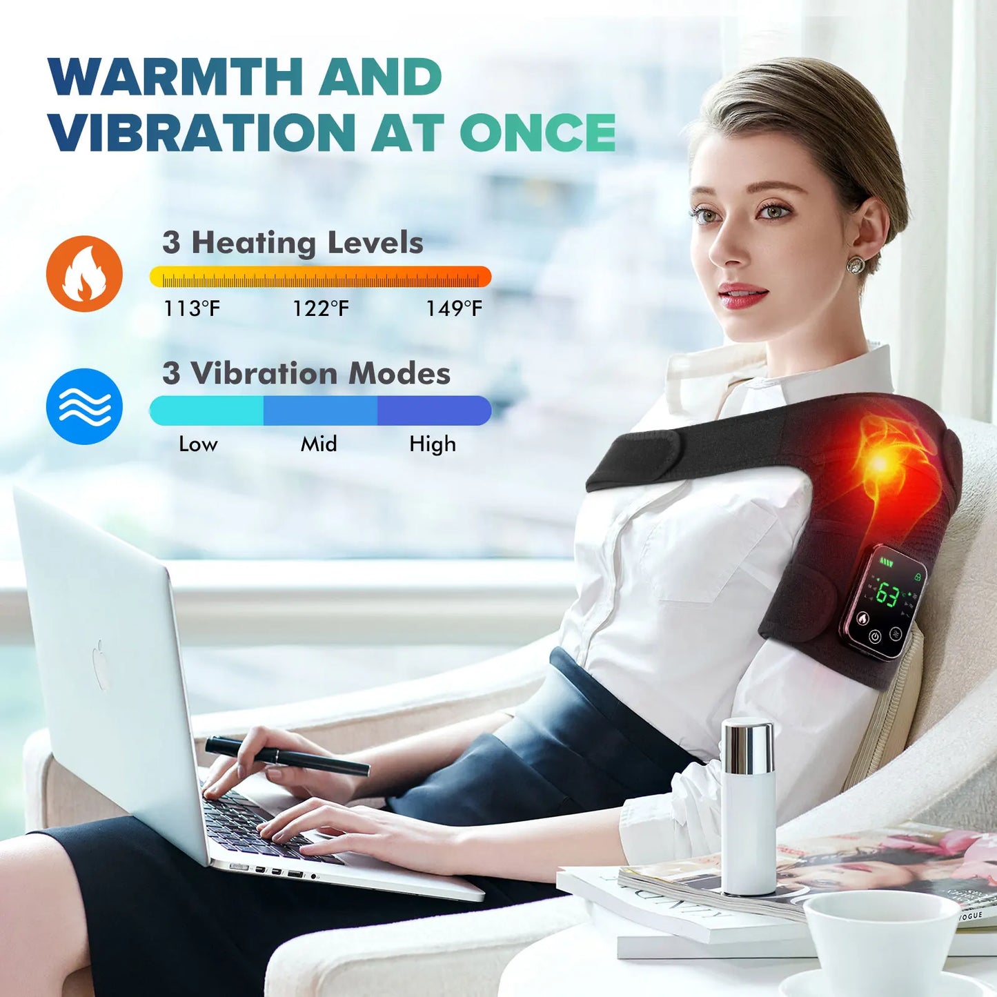 Knee Heating Massager for Joint Pain Relief and Relaxation