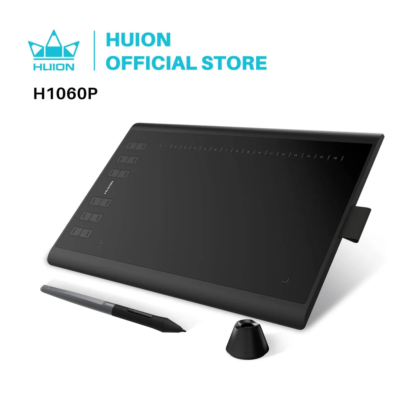 HUION Inspiroy H1060P Graphics Tablet with Battery-Free Stylus