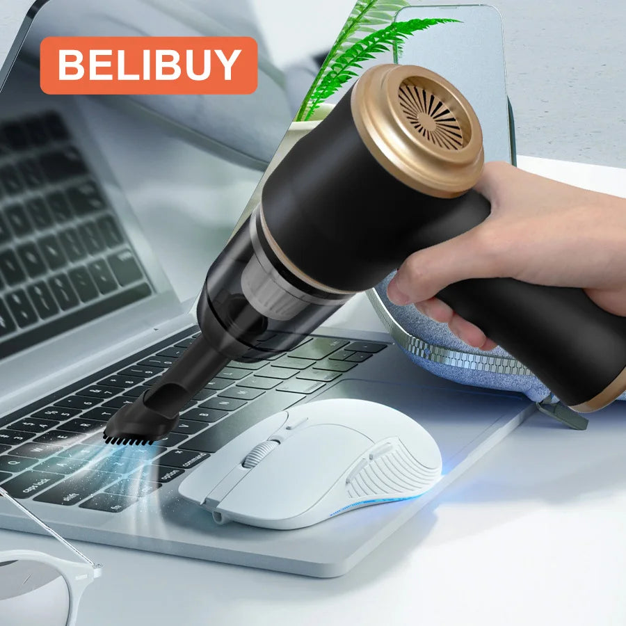 Portable Wireless Car Vacuum Cleaner for Efficient Home Cleaning
