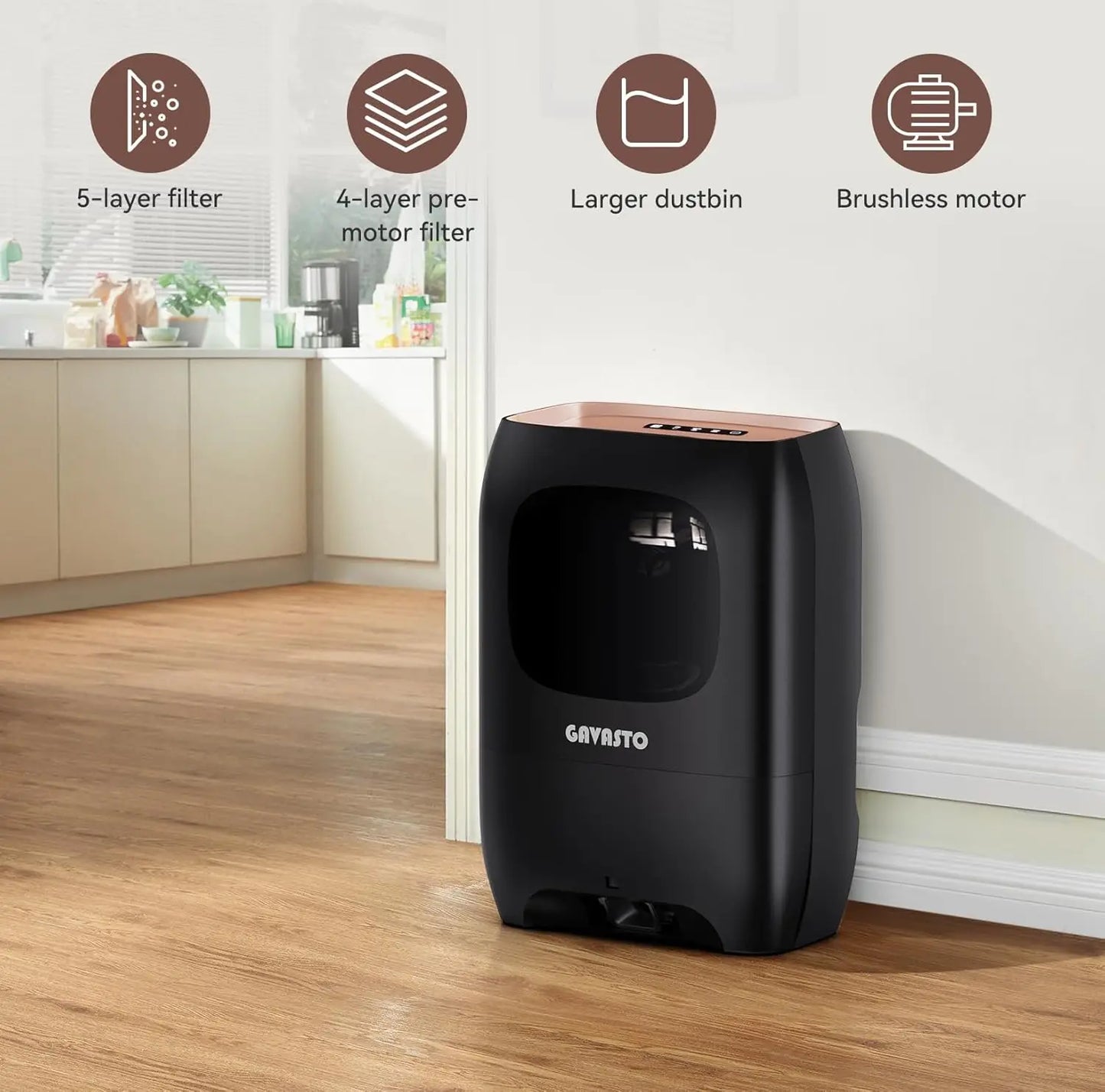Touchless Automatic Vacuum Dustpan for Quick Mess Cleanup