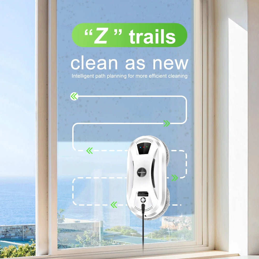 PuRuiKai Ultra Thin Robot Vacuum and Window Cleaning Device