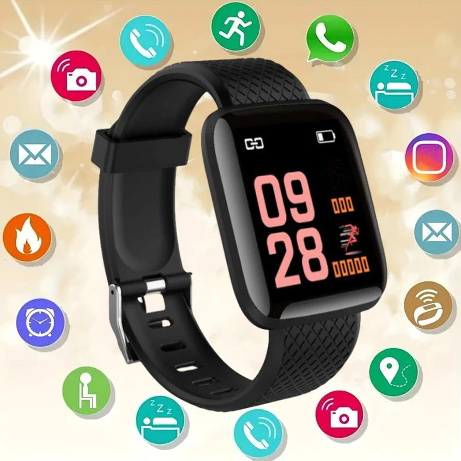 Smart Fitness Watch Heart Rate Tracker Message Alerts