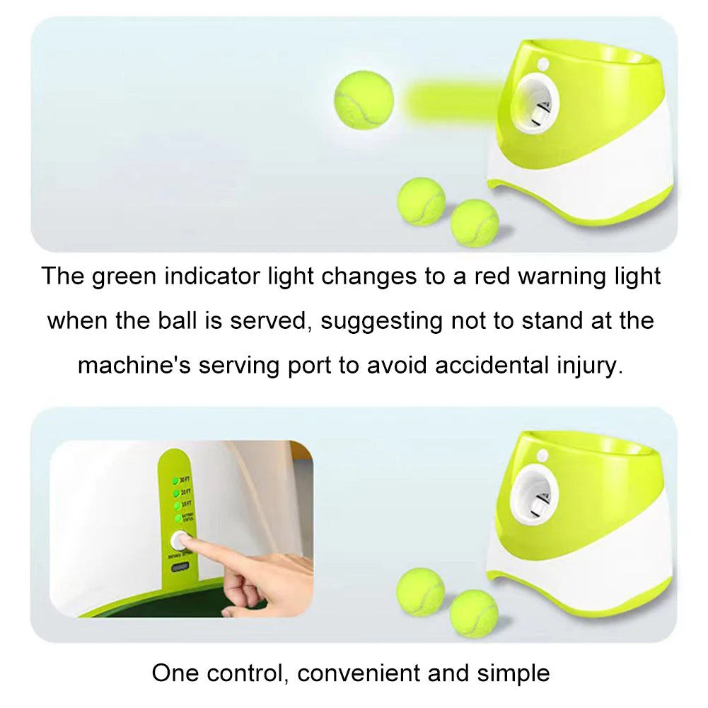 Automatic Dog Ball Launcher Interactive Fetch Easy Toy