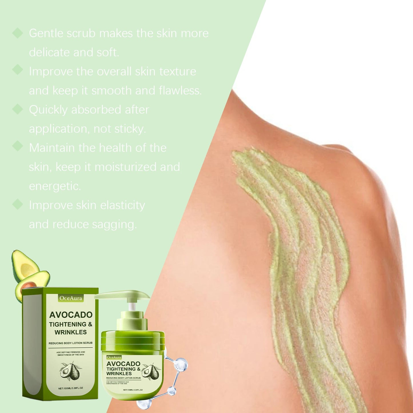 Avocado Body Lotion Brightening Hydration And Exfoliation