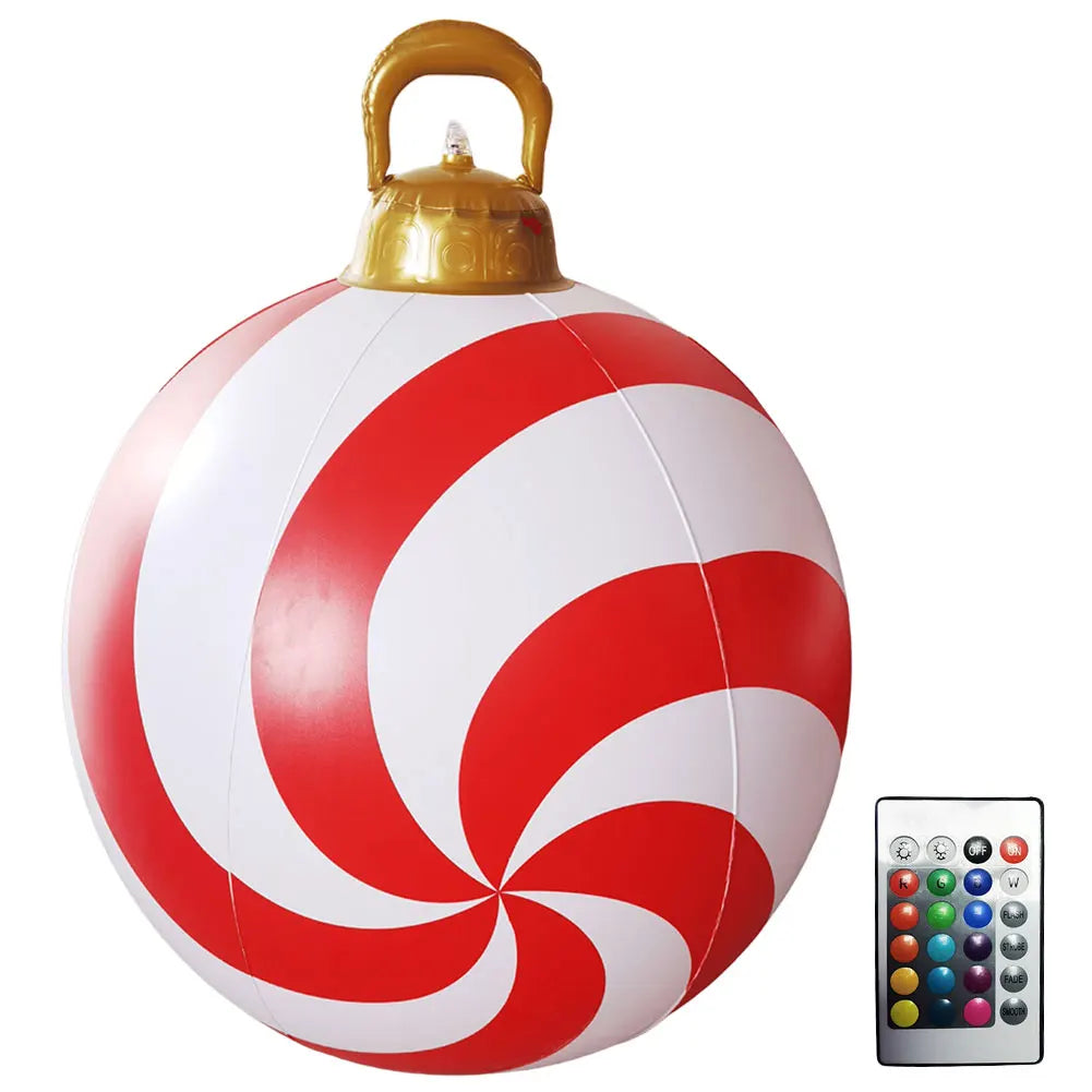 Inflatable Christmas Ball With LED Lights Remote Control