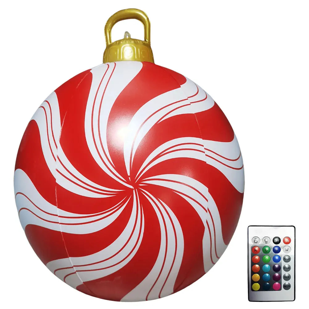 Inflatable Christmas Ball With LED Lights Remote Control