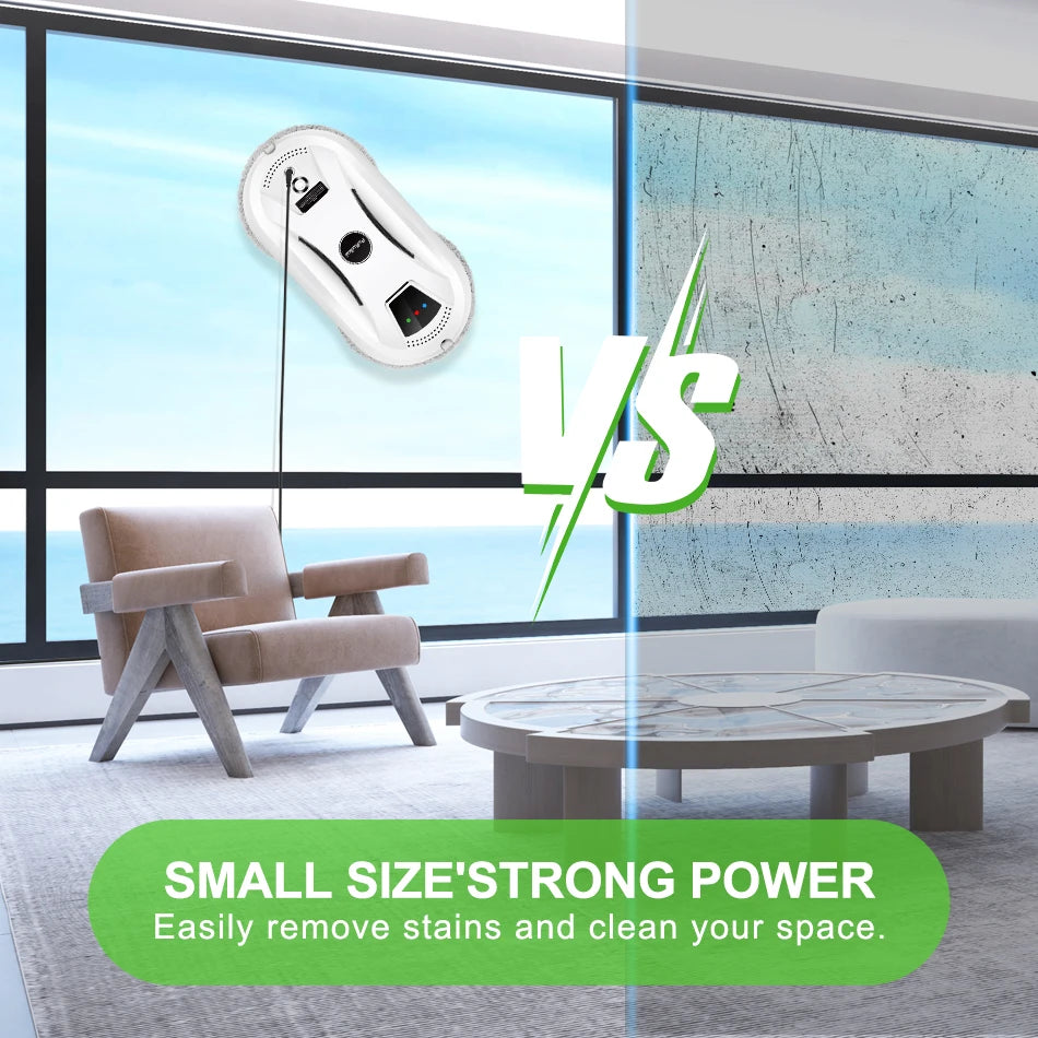 PuRuiKai Ultra Thin Robot Vacuum and Window Cleaning Solution