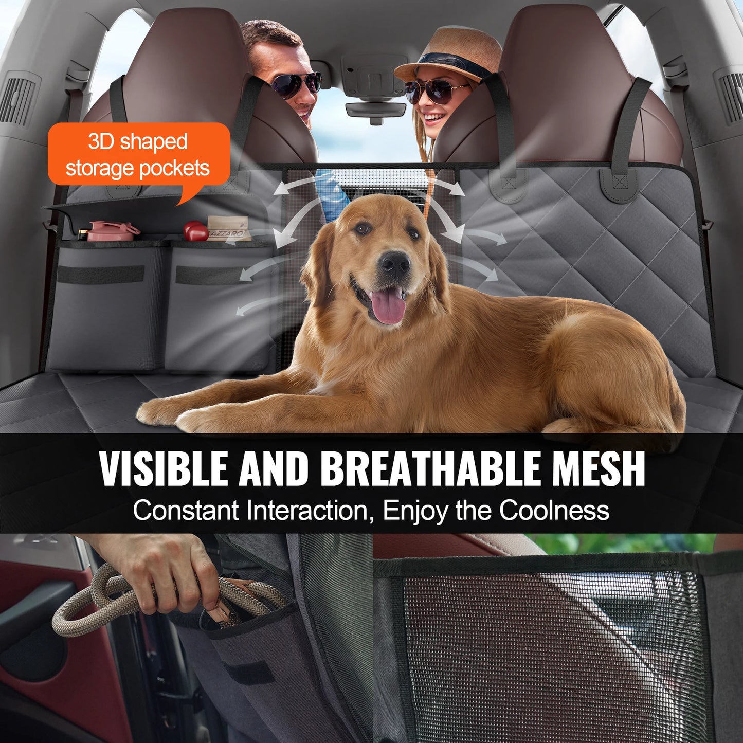 Dog Car Seat Cover and Extender for Safety and Comfort
