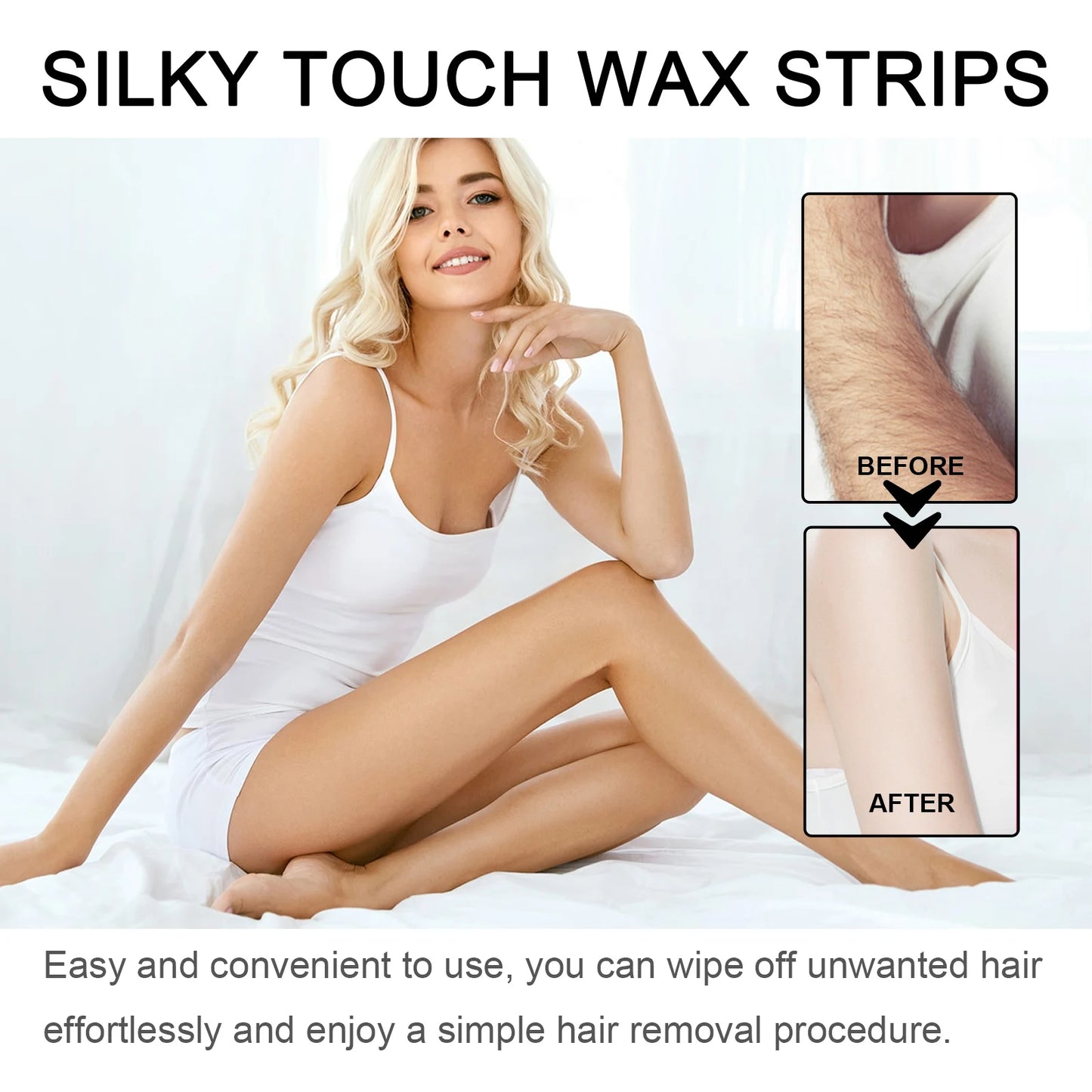 Gentle Hair Removal Wax Patches For All Body Areas Safe