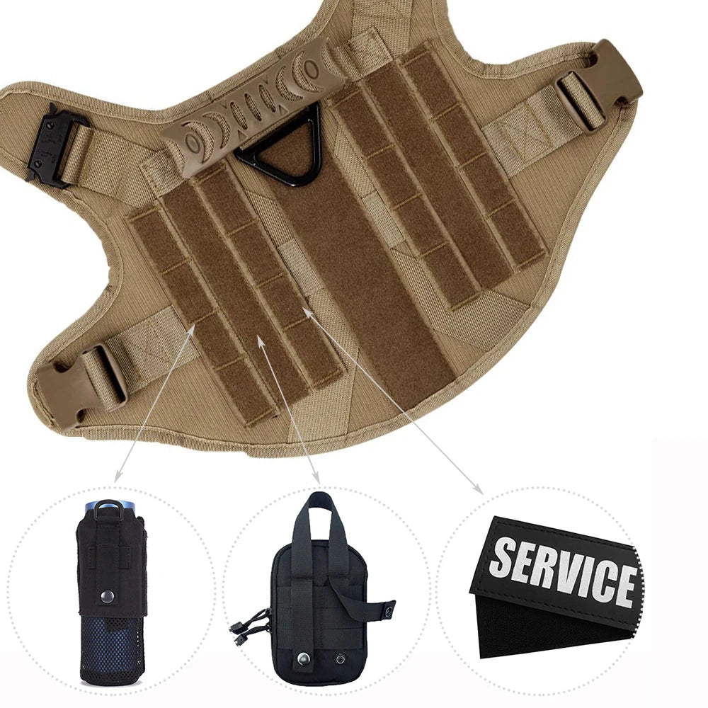 Large Dog Harness And Leash Set Pet German Shepherd Malinois Training