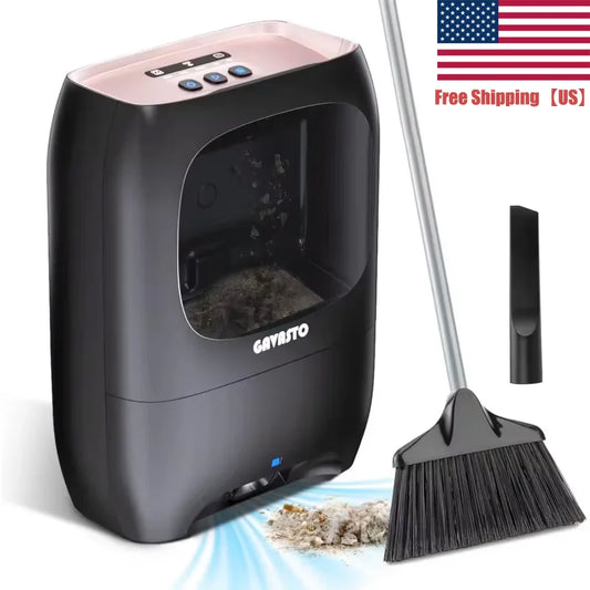 Touchless Automatic Vacuum Dustpan for Quick Mess Cleanup