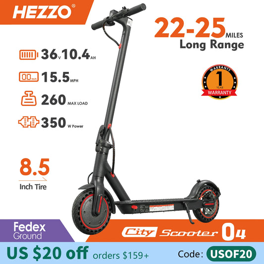 Hezzo Electric Scooter HS-04Pro with Smart App and Folding Design