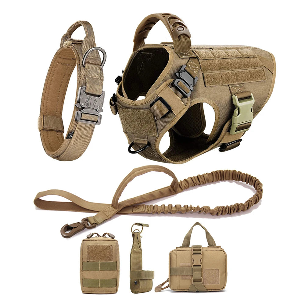 Large Dog Harness And Leash Set Pet German Shepherd Malinois Training