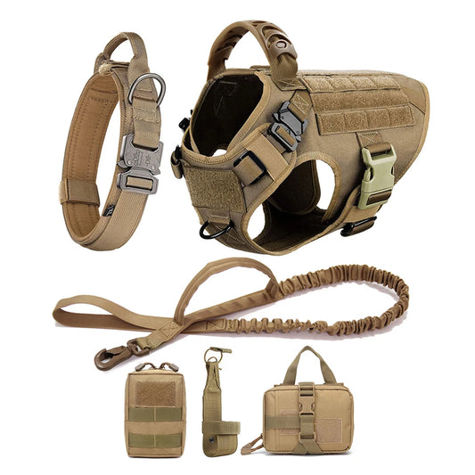 Large Dog Harness And Leash Set Pet German Shepherd Malinois Training