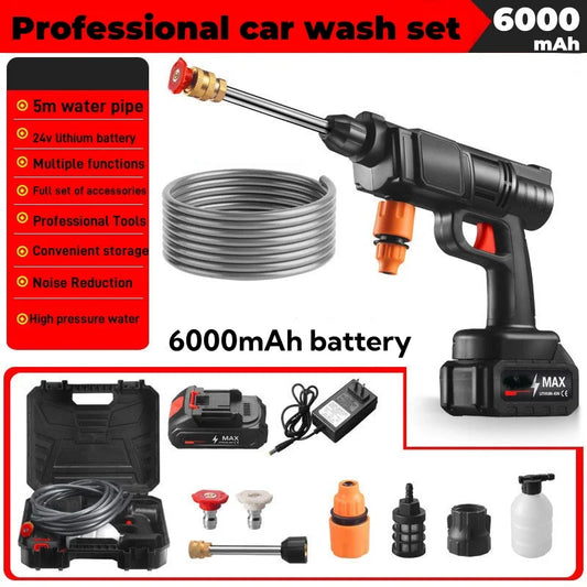 Portable Rechargeable Battery Pressure Washer for Easy Surface Cleaning