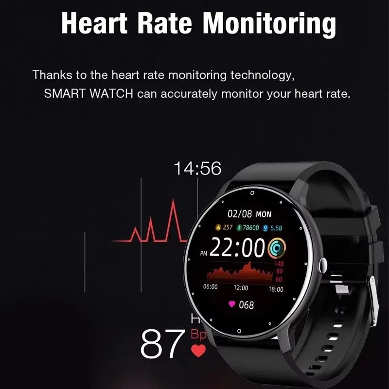 LIGE Smart Watch for Men with Touch Screen and Bluetooth Connectivity