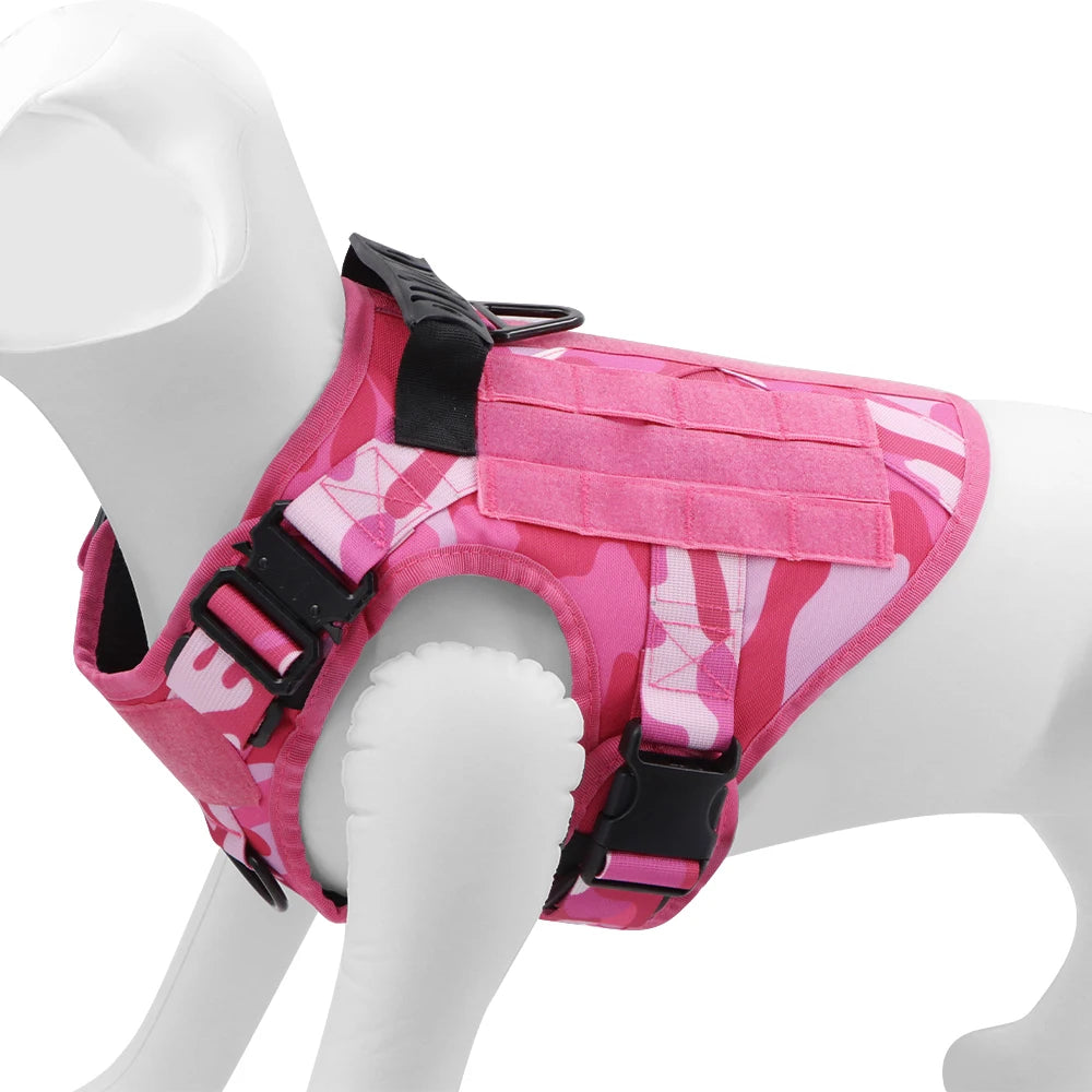 Military Camouflage Dog Harness for Tactical Training and Comfort