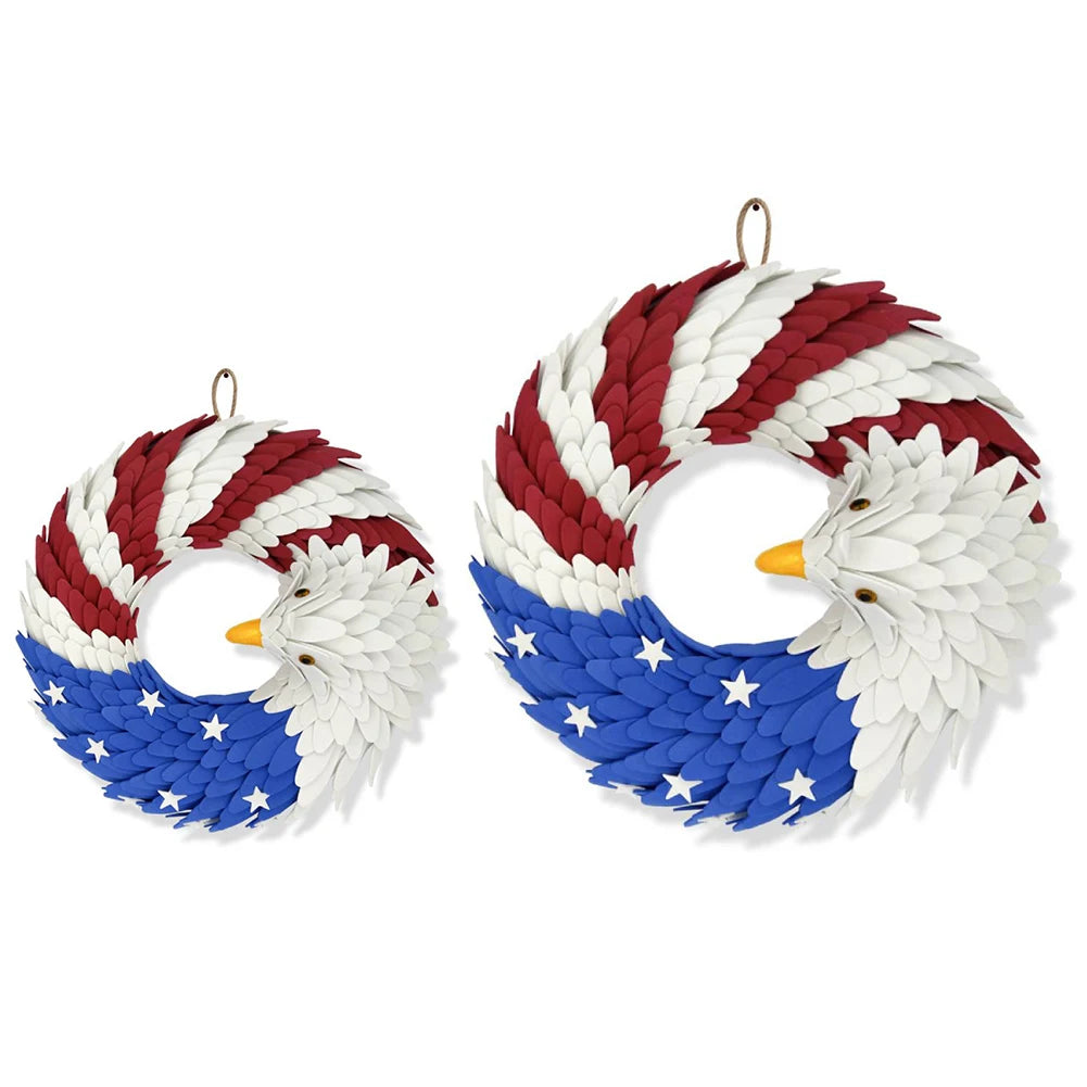 Independence Day Eagle Wreath for Front Door Decor