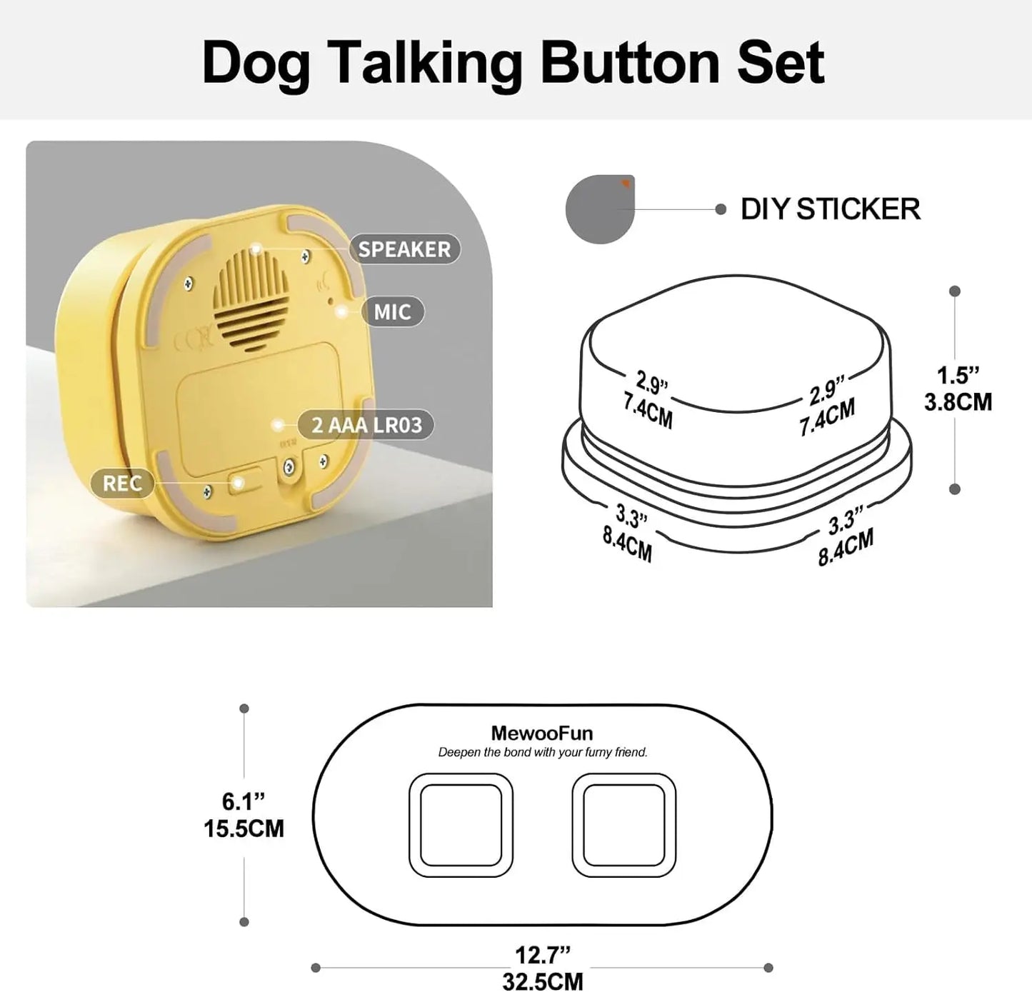 Interactive Dog Communication Buttons for Training and Fun