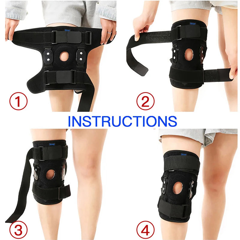 GOUNOD Adjustable Hinged Knee Brace for Pain Relief and Support