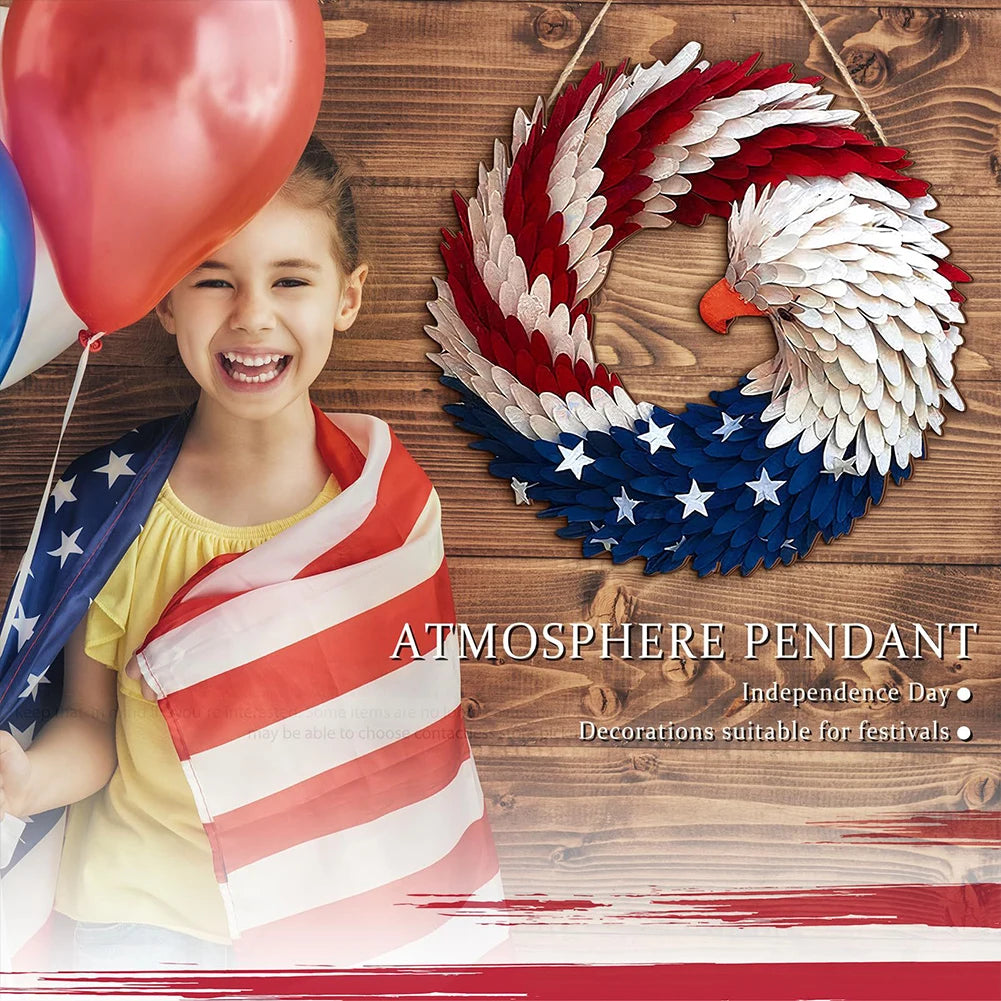 Independence Day Eagle Wreath for Front Door Decor